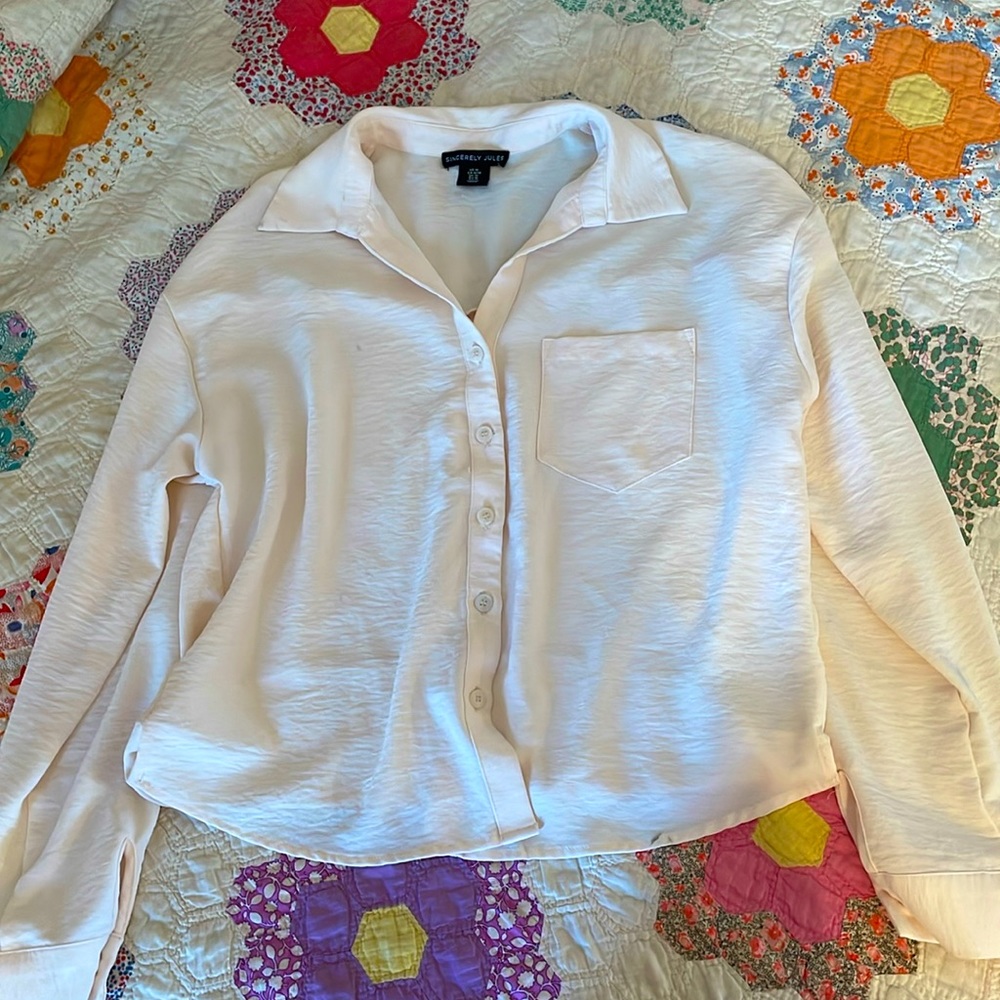 White button down